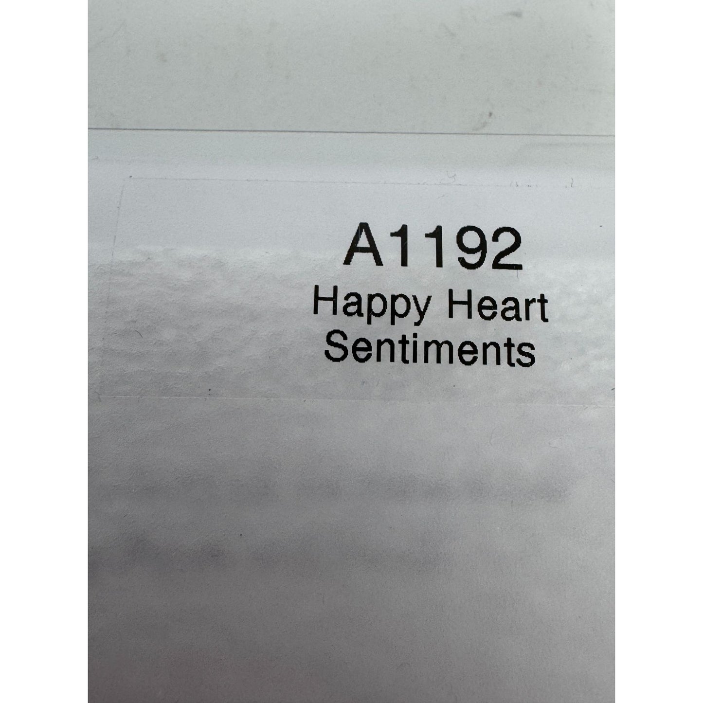 CTMH My Acrylix Acrylic Stamp Set Happy Heart Sentiments Heartfelt Thanks Words