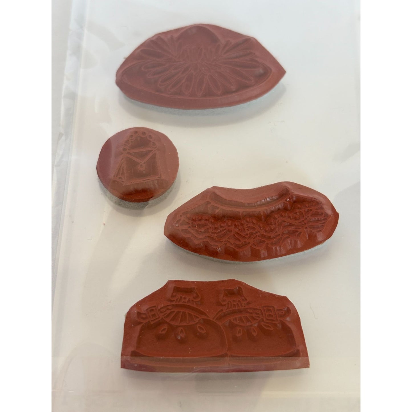 Rubber Stamps by Judith and Heather Lady Clothes Set Fashion Hat Shoes Purse