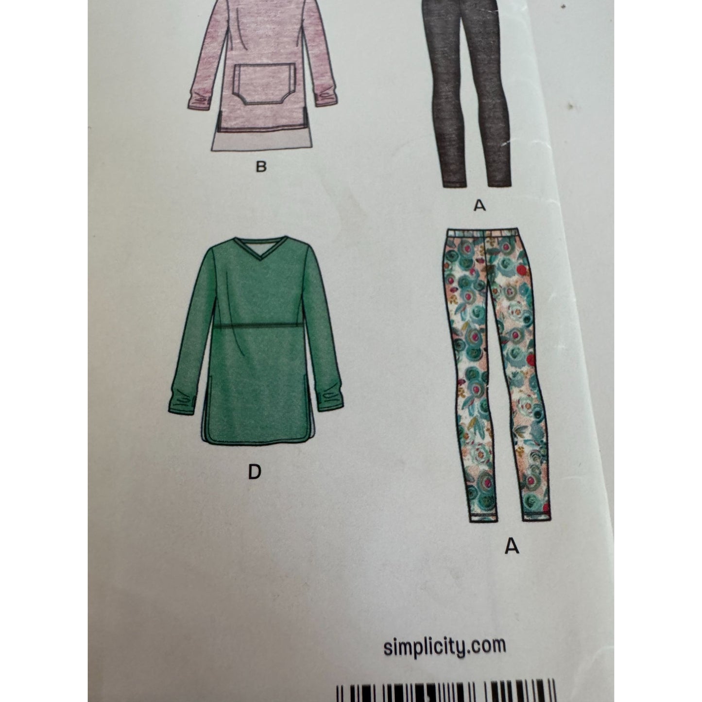 New Look Sewing Pattern 6529 Size XS-XL 6-24 Athletic Tops Leggings Uncut Easy