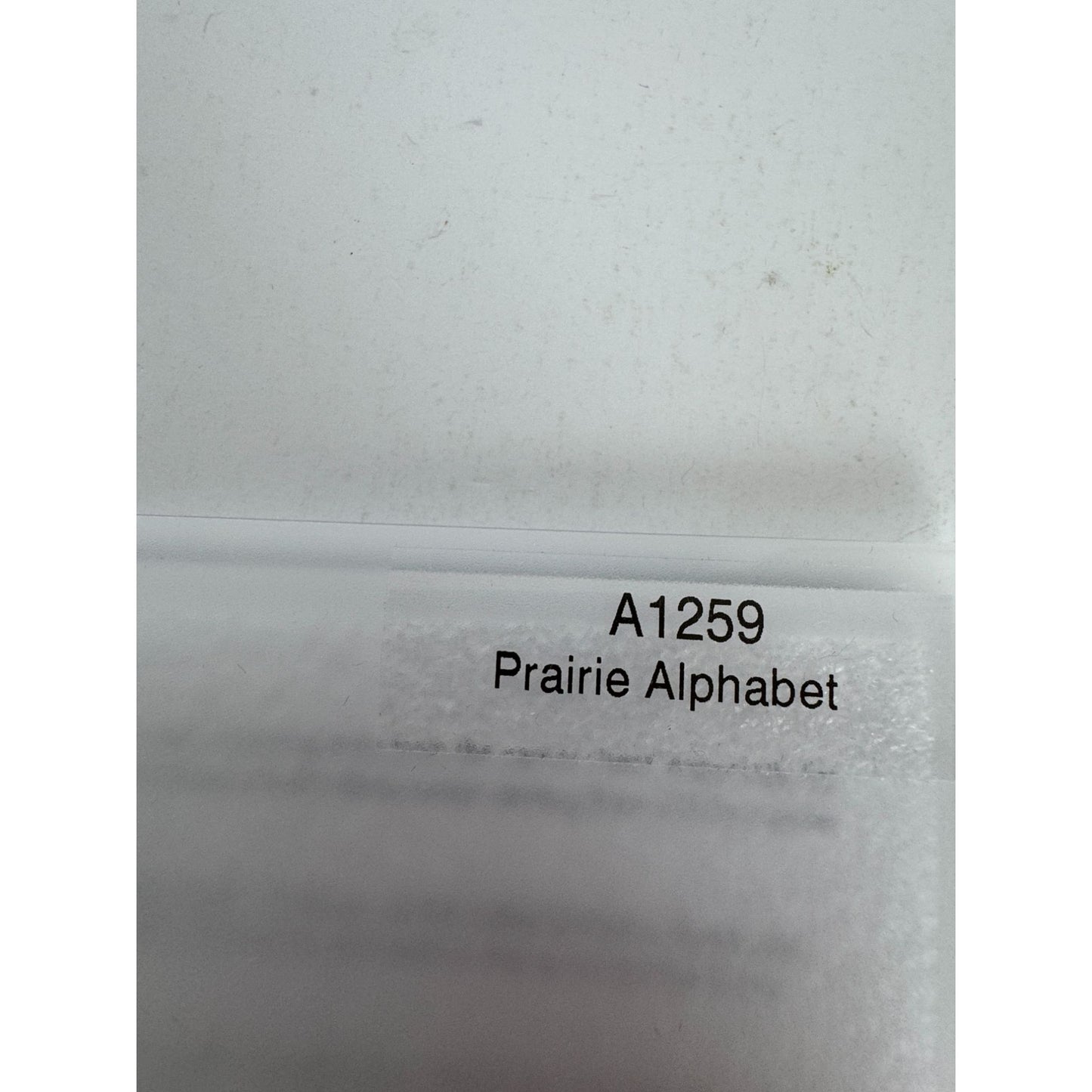 CTMH My Acrylix Acrylic Stamp A1259 Prairie Alphabet Letters Numbers Lower Case