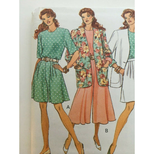 Butterick Sewing Pattern 6003 Jacket Top Split Skirt Easy Summer Uncut 18 20 22
