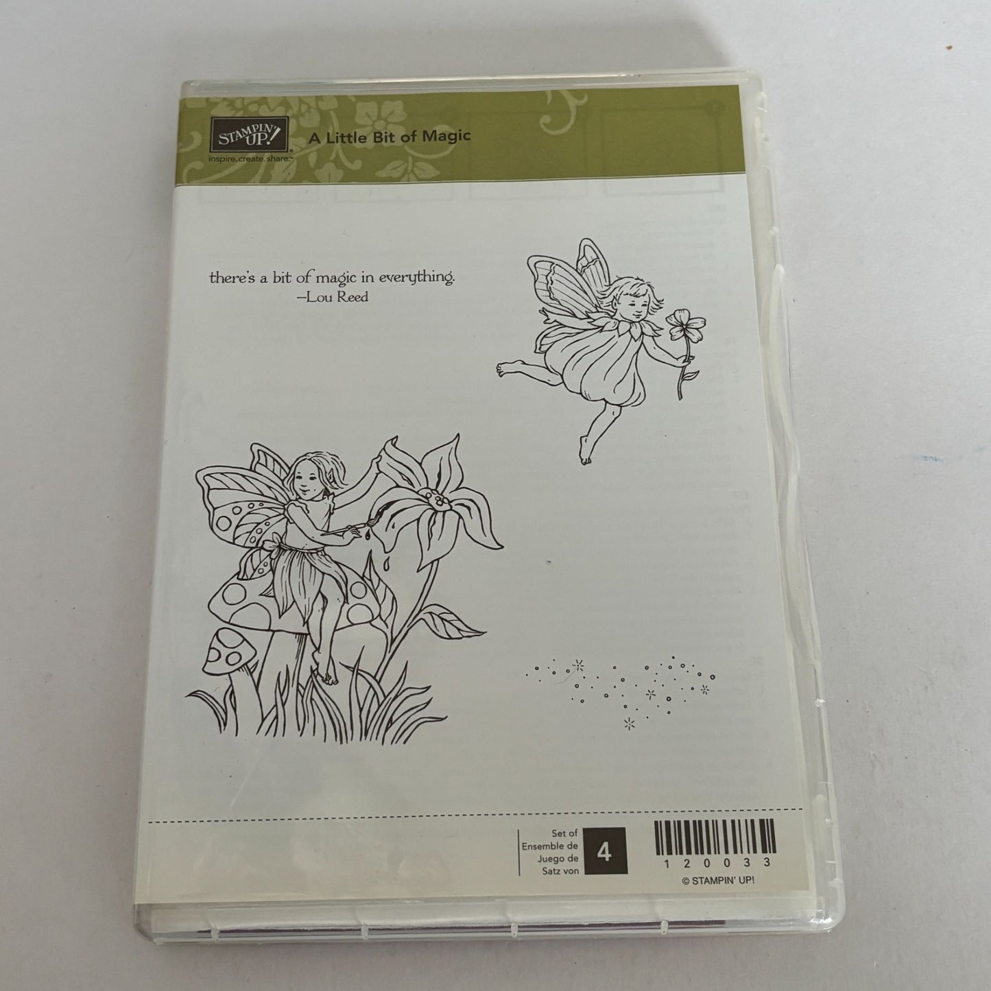 Stampin Up Rubber Stamps A Little Bit Of Magic Fairy Woodland Clear Mount Set 4
