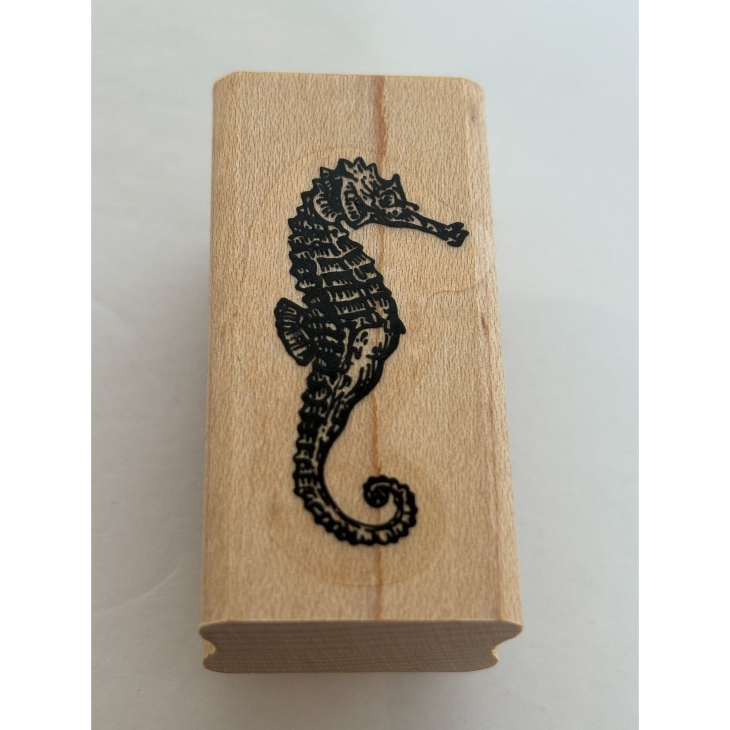 Stampin Up Rubber Stamp Seahorse Sea Creature Animal Ocean Life Nature Nautical