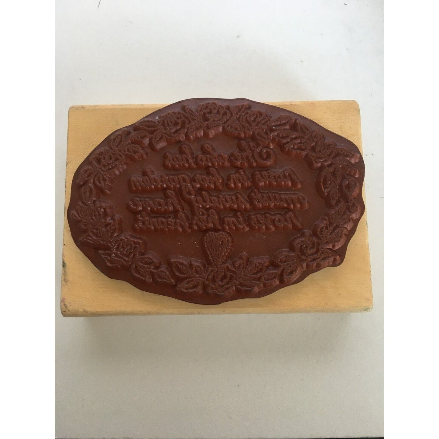 Uptown Holly Pond Hill Rubber Stamp She Who Has Roses in Her Garden Nature Rare