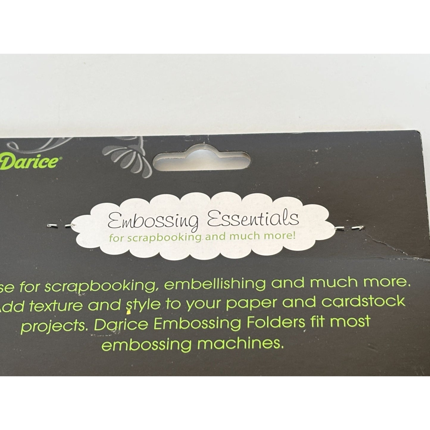 Darice Embossing Essentials Folder Argyle Pattern Diamond Background Paper Craft
