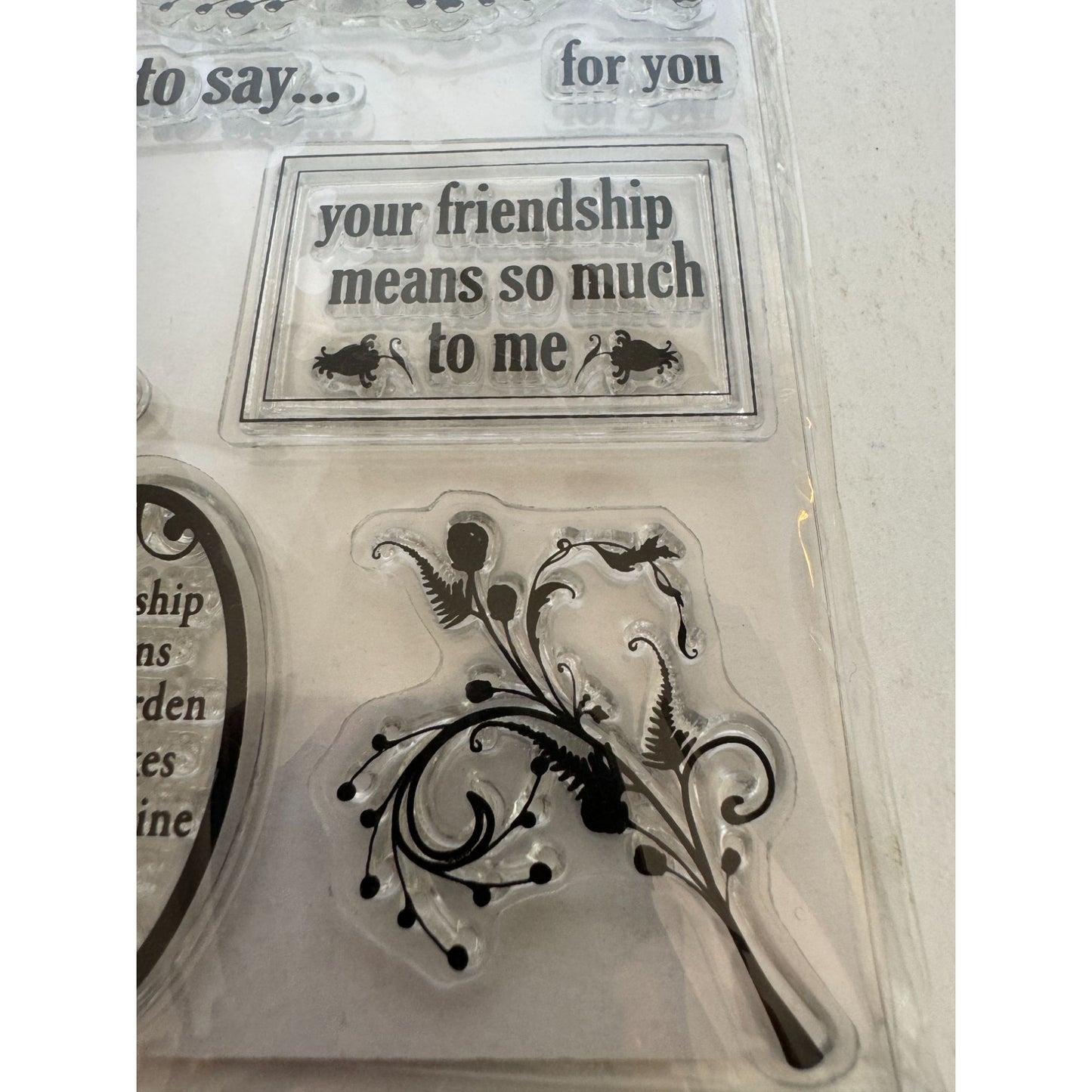 Heidi Grace Clear Stamps Set For You Dearest Friend Thinking Of You Friendship