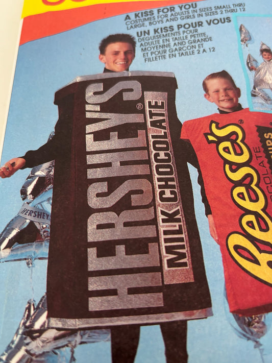 McCalls Sewing Pattern 8376 Halloween Candy Costume Hersheys Kiss Reeses Kid 6 8
