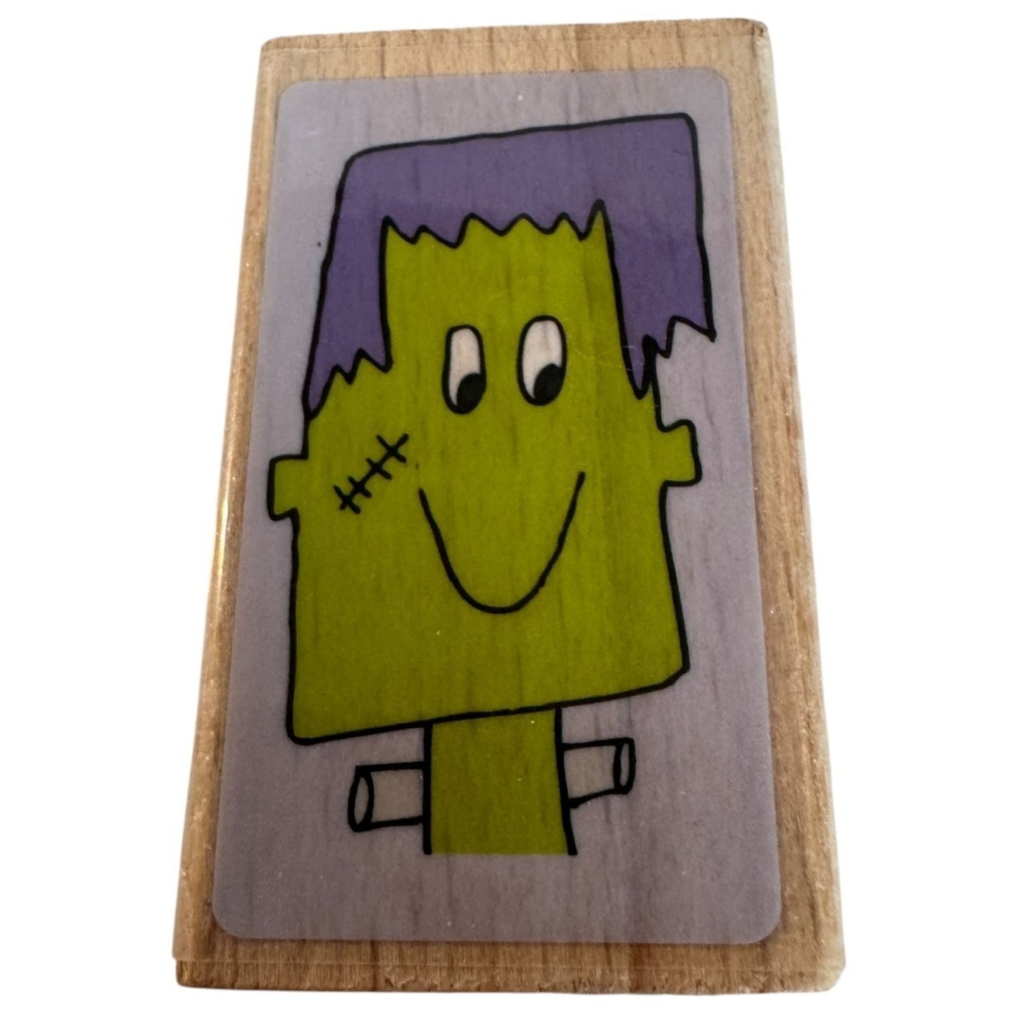Studio G Rubber Stamp Halloween Frankenstein Scar Face Monster Card Making