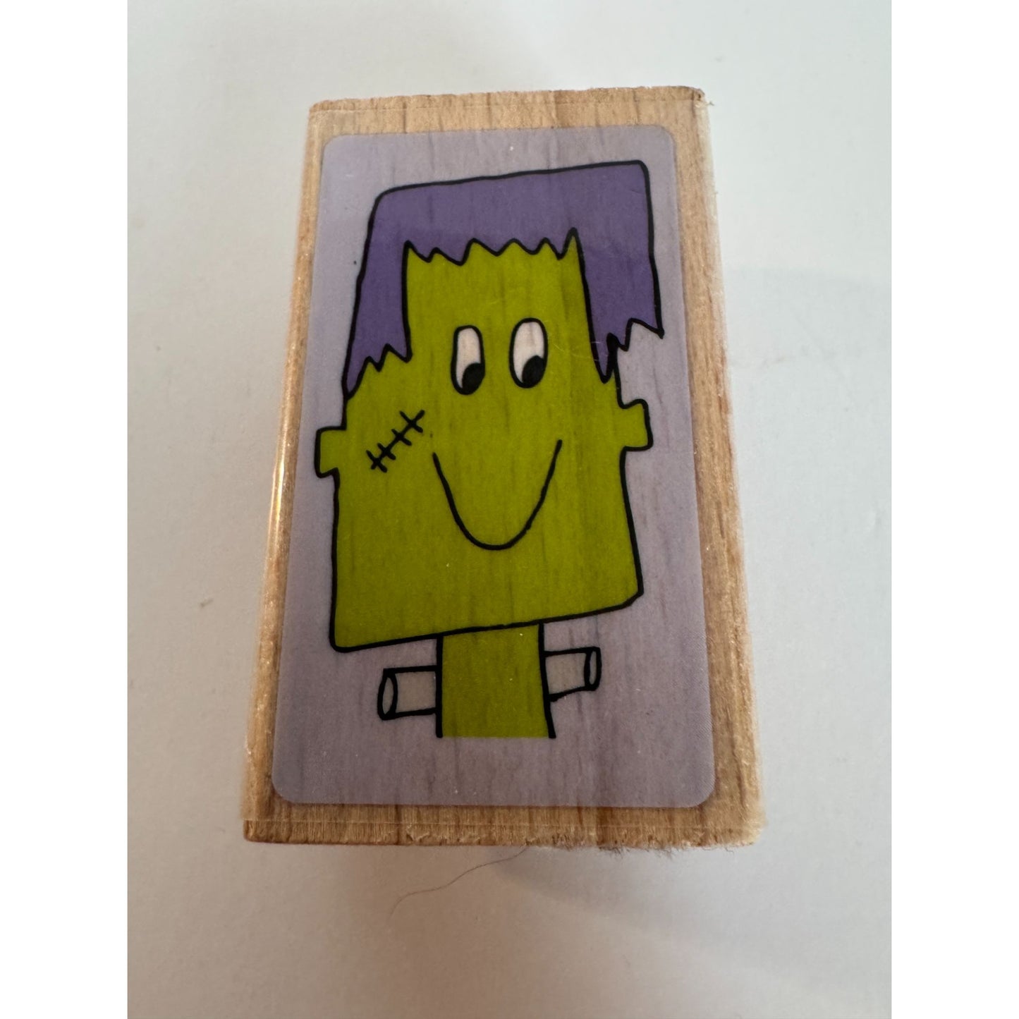 Studio G Rubber Stamp Halloween Frankenstein Scar Face Monster Card Making