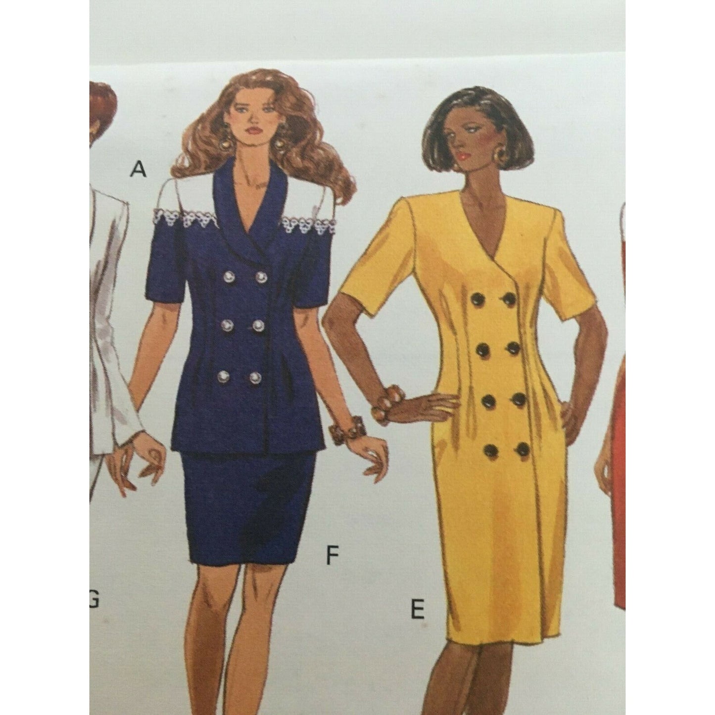 Butterick Sewing Pattern 6054 Work Suit Dress Top Skirt Capsule Wardrobe 6 8 10