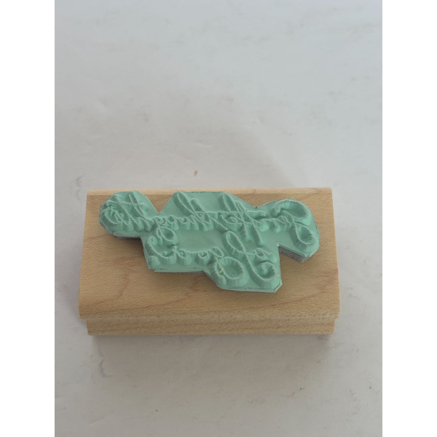 Stampin Up Wood Rubber Stamp Gentle Thoughts Of You Sentiment Kind Friend Words