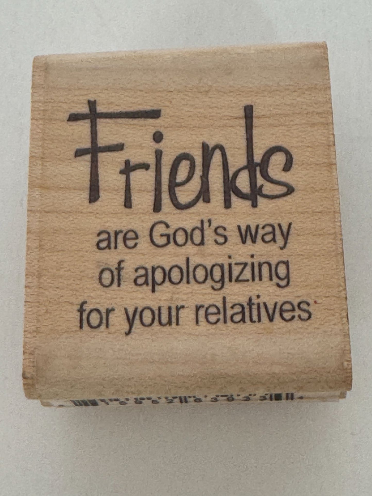 Whipper Snapper Rubber Stamp Friends Gods Way Of Apologizing For Your Relatives