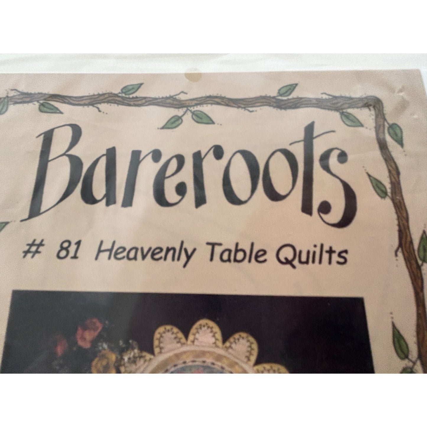 Bareroots Heavenly Table Quilts Pattern Angel Applique Quilting Home Decor