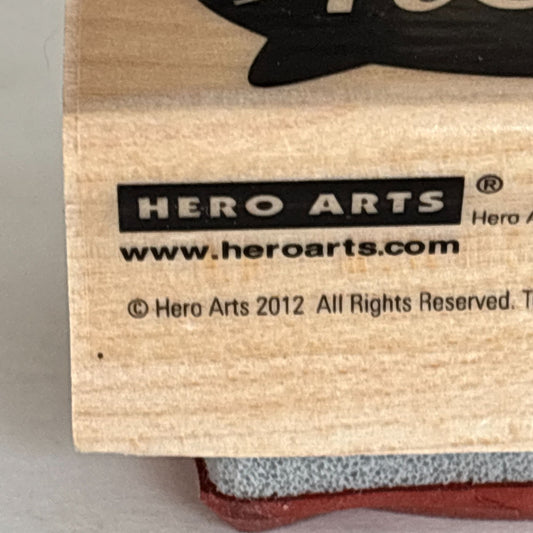 Hero Arts Rubber Stamp Hello Speech Bubble Modern Minimal Friendship Card Making Words Sentiment