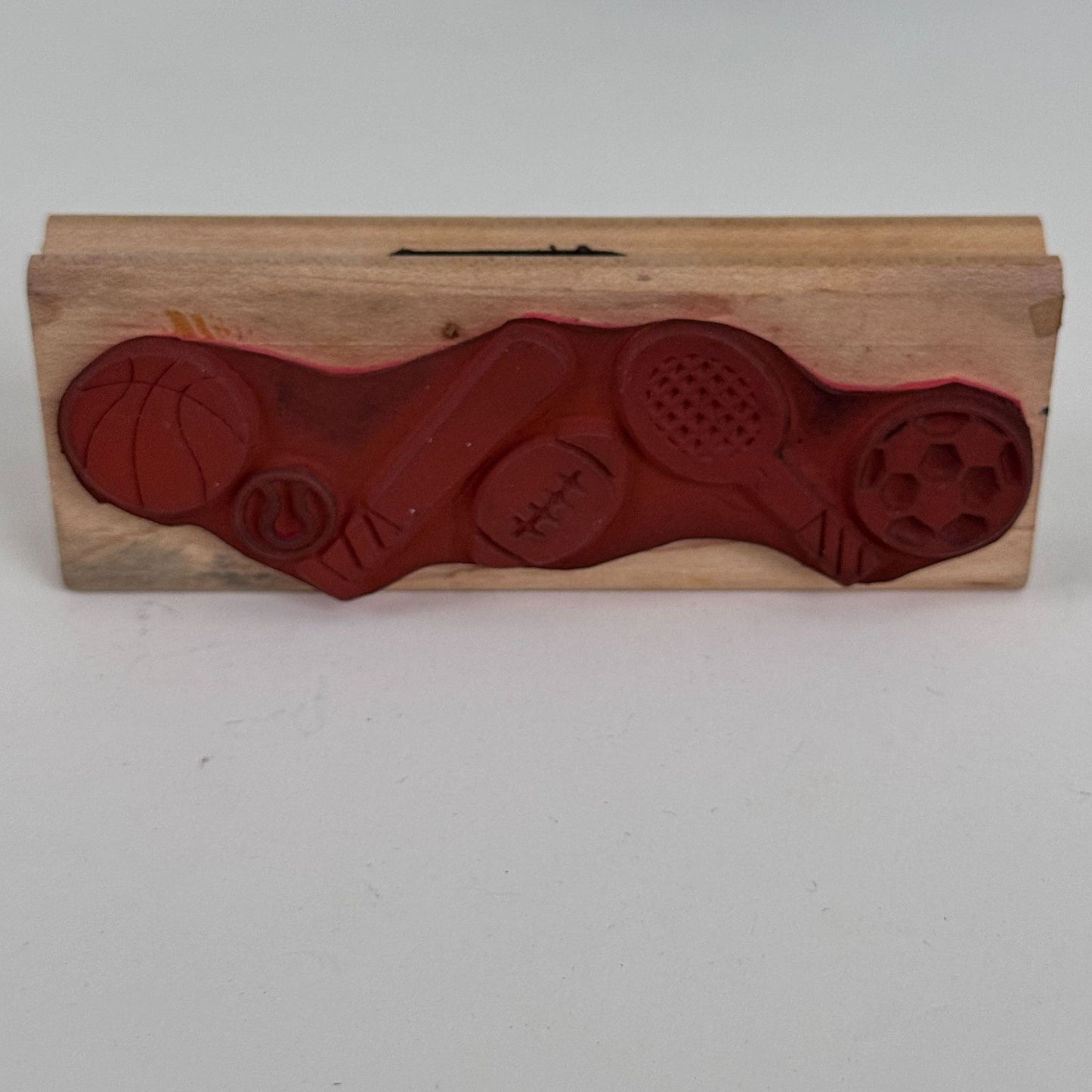 Rubber Stampede Rubber Stamp Sports Soccer Tennis Baseball Basketball Border