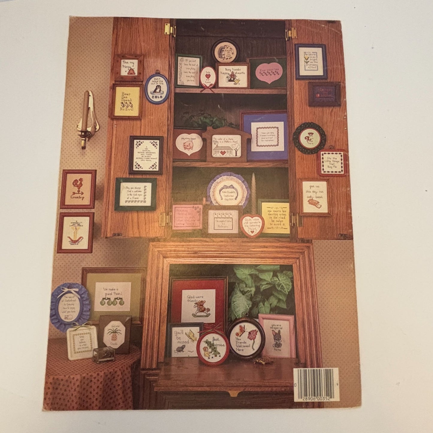 Leisure Arts Cross Stitch Patterns Leaflet 352 Short and Sweet Miniature Sayings