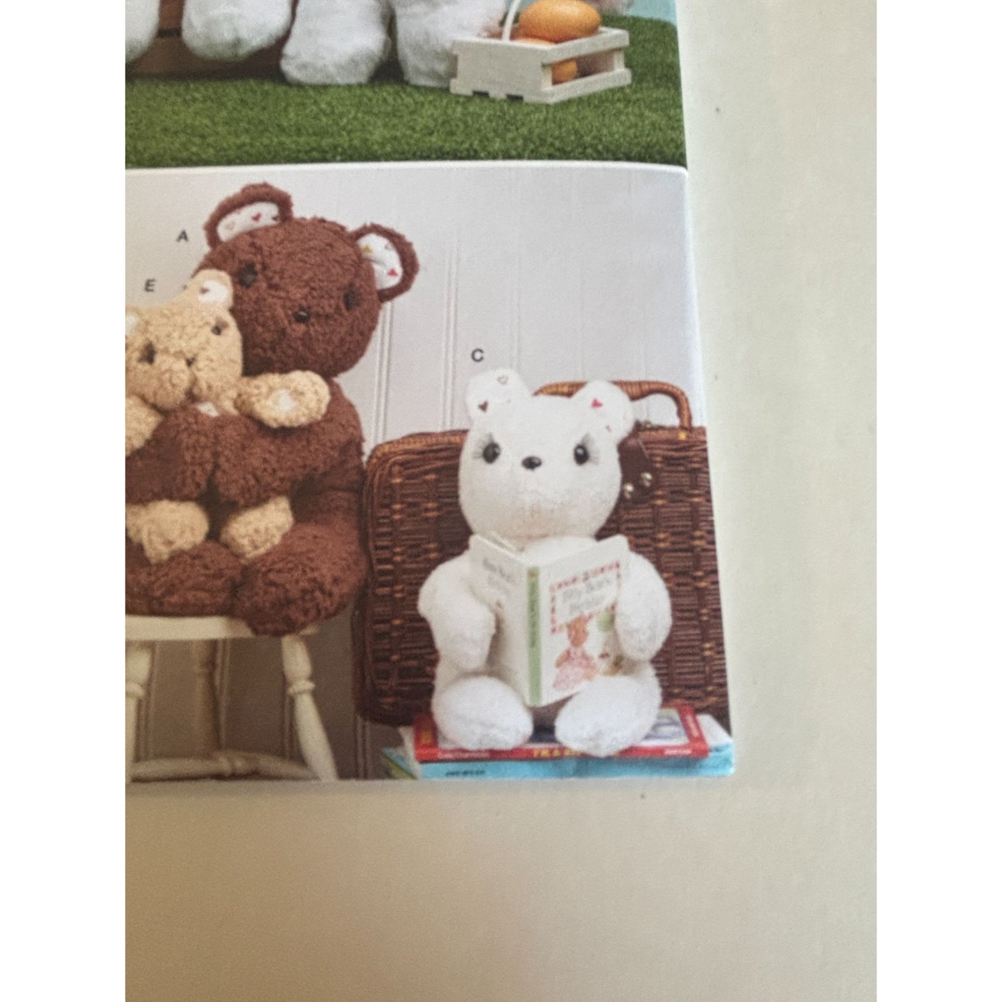 Simplicity Sewing Pattern S9941 Plush Teddy Bears Easter Bunny Rabbits Toy Uncut