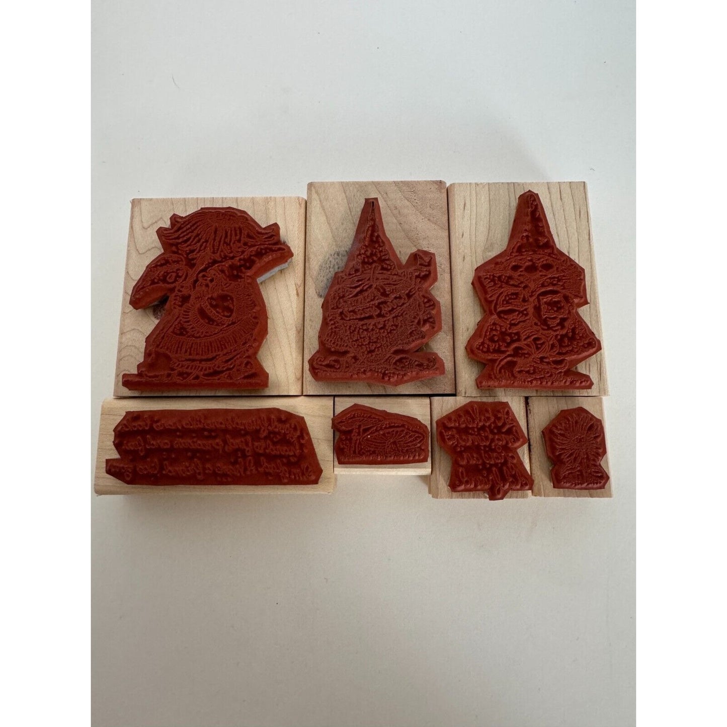 Stampin Up Rubber Stamp Knobbly Gnomes Reader Mushrooms Grow Friend Card Making