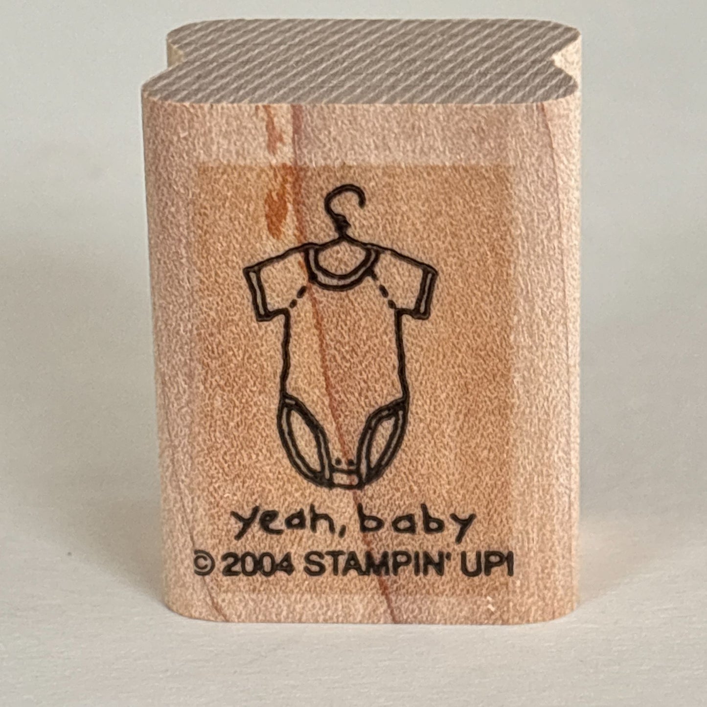 Stampin Up Rubber Stamp Yeah Baby Shower Invitation Cardmaking Romper Mini Small