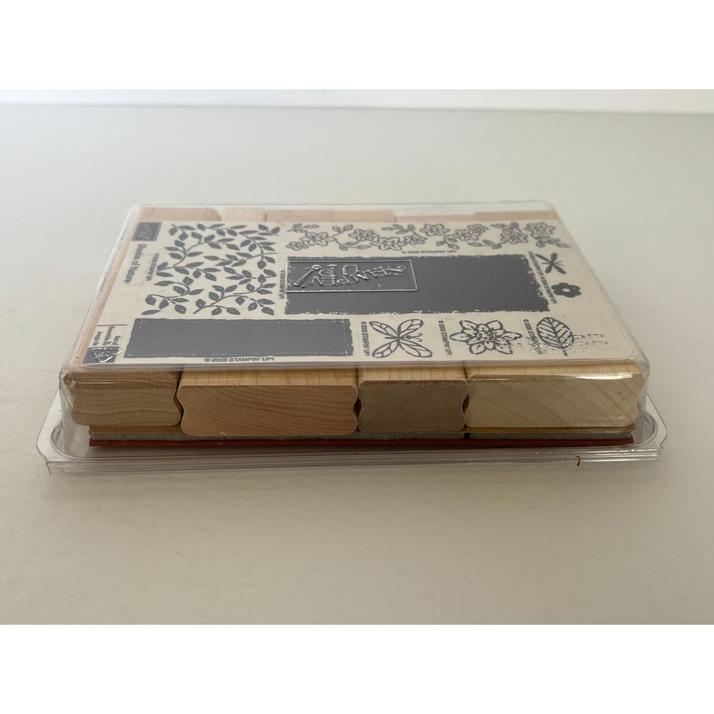 Stampin Up Rubber Stamps Shades of Nature Ivy Vines Floral Border Leaf Set of 9