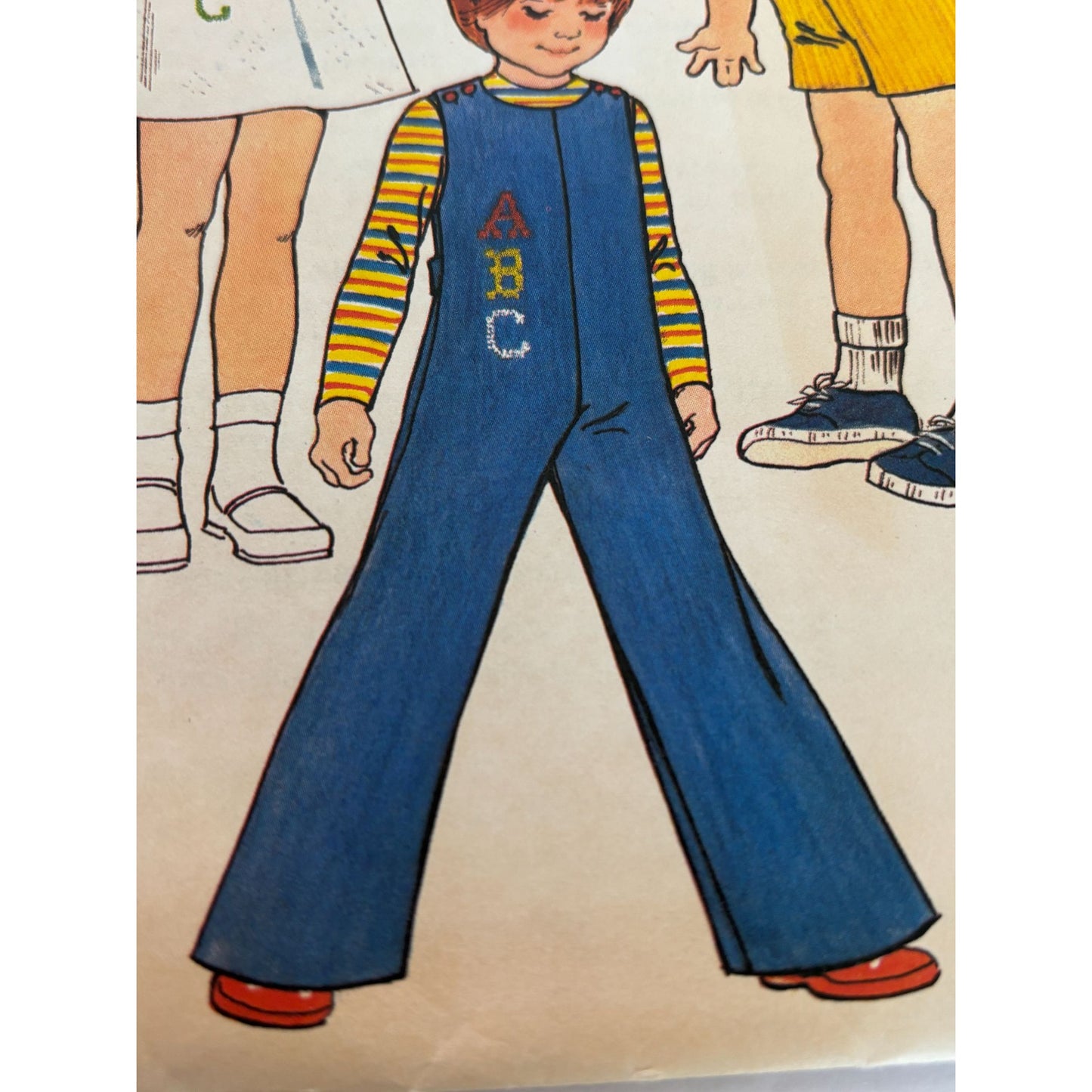 Butterick Sewing Pattern 4141 Toddlers Jumper Jumpsuit Dress Size 2T Easy Uncut