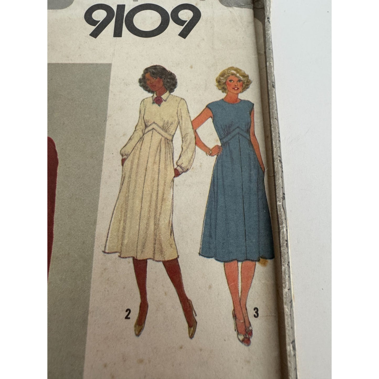 Simplicity Sewing Pattern 9109 Size 16 Dress Vintage 1970s Work Career Uncut
