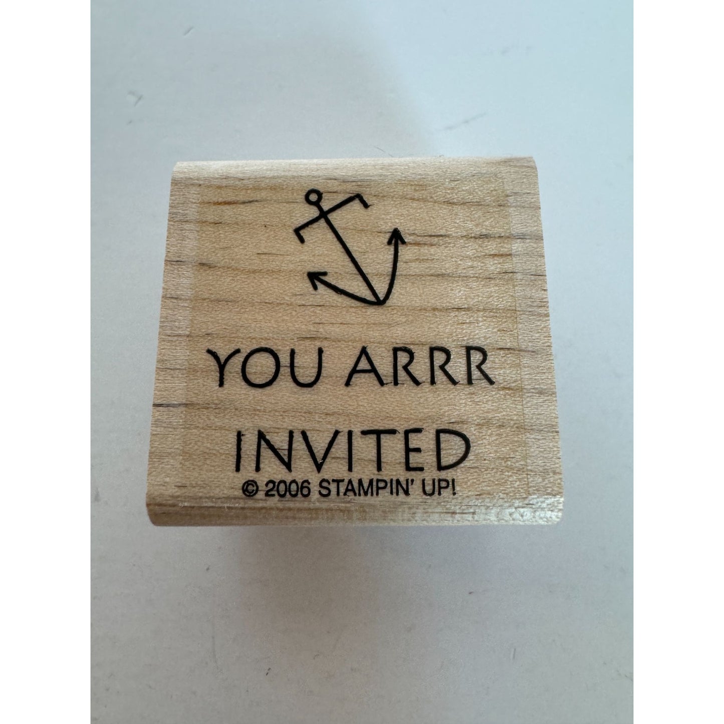 Stampin Up Rubber Stamp You Are Invited Pun Pirate Party Invitation Card Making