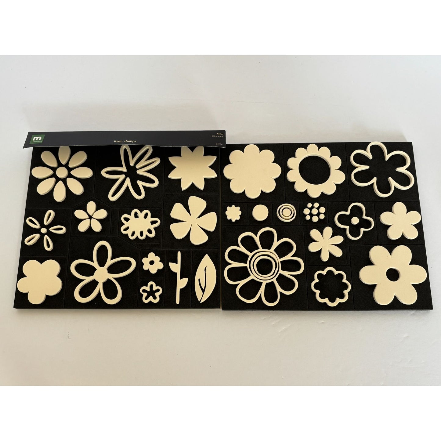 Making Memories Flower Foam Stamps Set Of 26 Layers Floral Garden Card Making