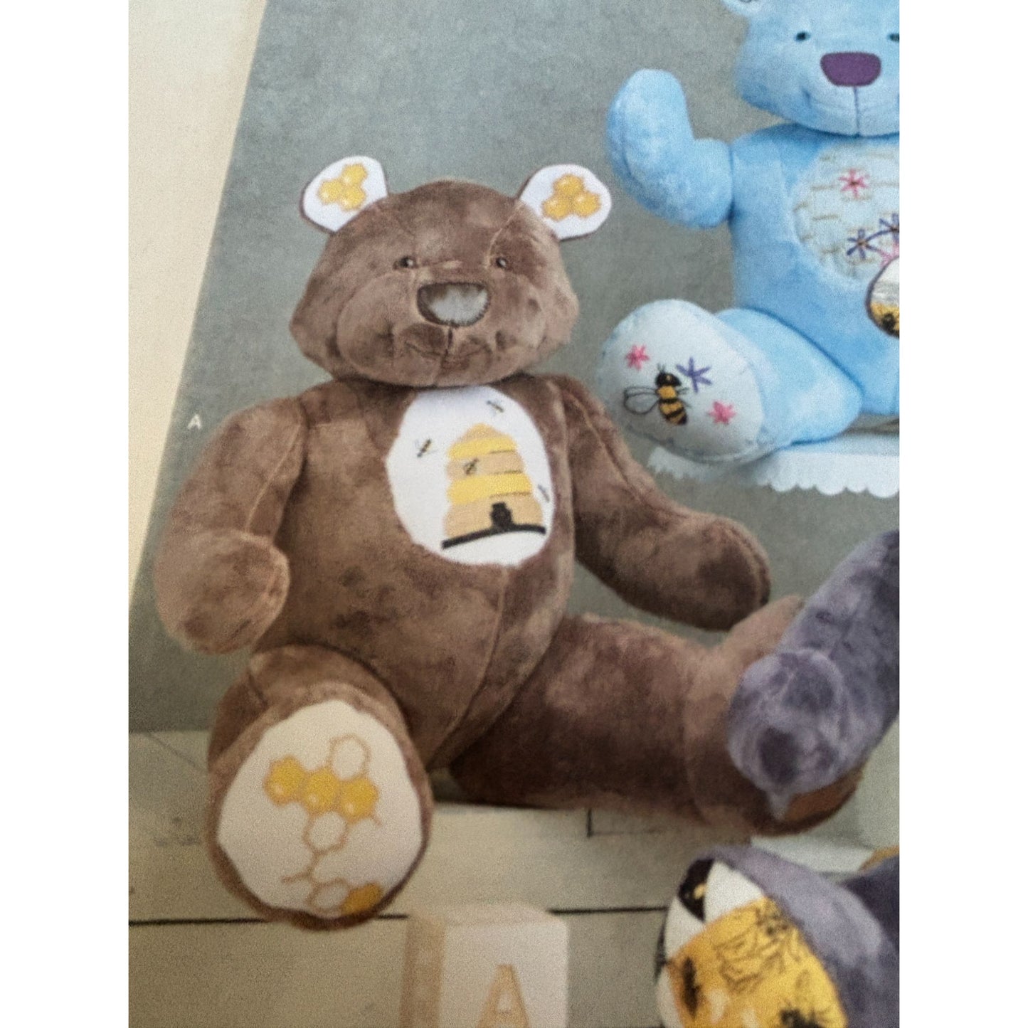 Simplicity Sewing Pattern S9731 Memory Bear Plush Toy by Carla Reiss 18" Uncut