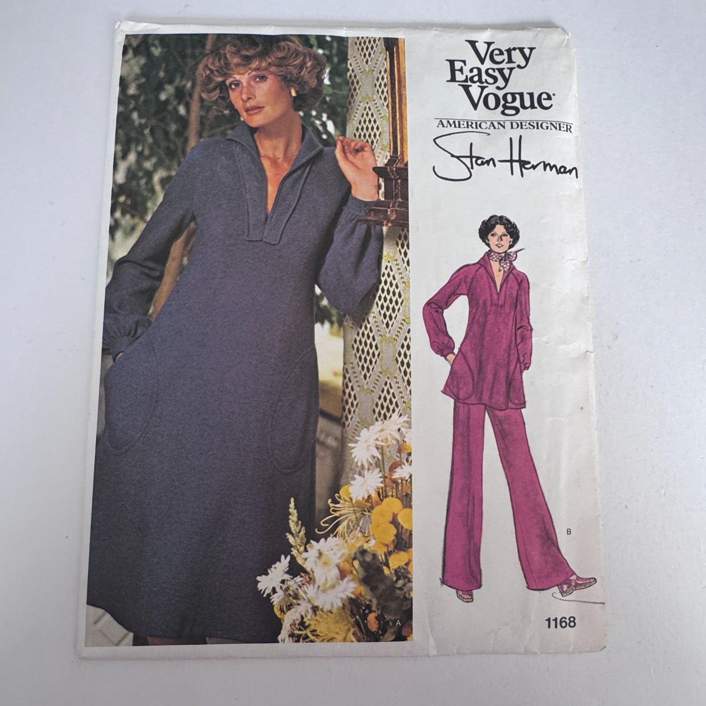 Vogue Sewing Pattern 1168 Stan Herman Dress Pants 10 American Designer UC Easy