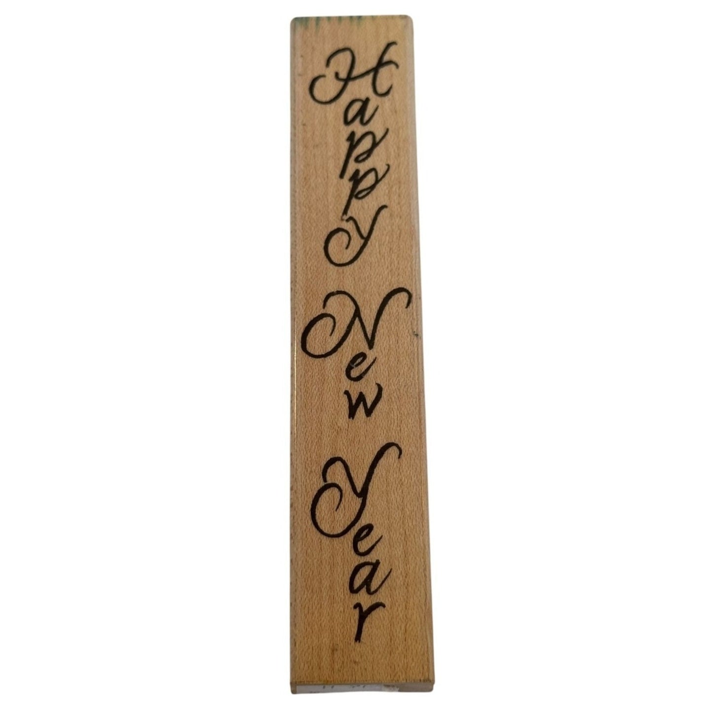 Penny Black Rubber Stamp Happy New Year Card Making Words Vertical Letters 1875H