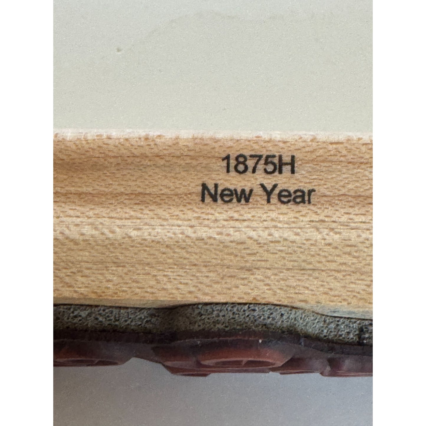Penny Black Rubber Stamp Happy New Year Card Making Words Vertical Letters 1875H