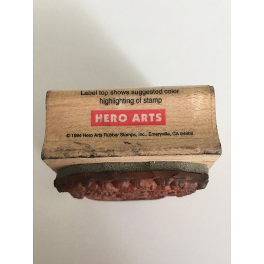 Hero Arts Rubber Stamp Bunny & Chick Easter Spring Animal Wood Mounted Stamp