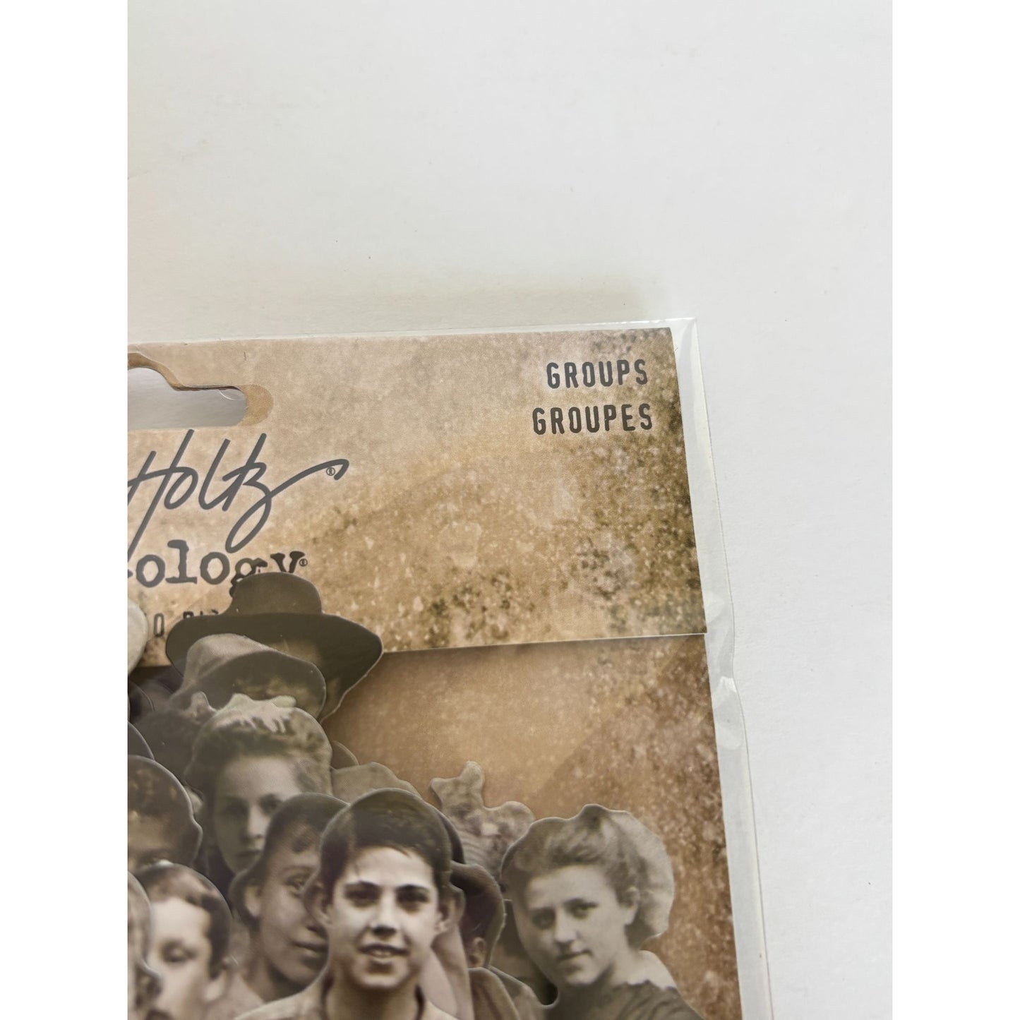 Tim Holtz Idea-Ology Paper Dolls Groups Clipped Portrait Collage Mixed Media Art