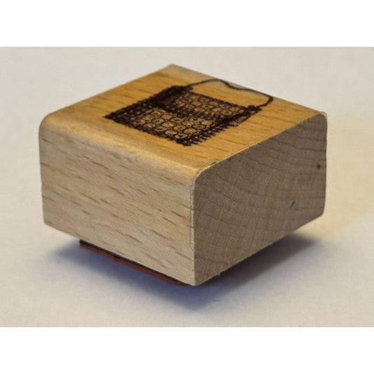 Purse Rubber Stamp Handbag Fashion Accessory Friendship Card Making Craft Wooden