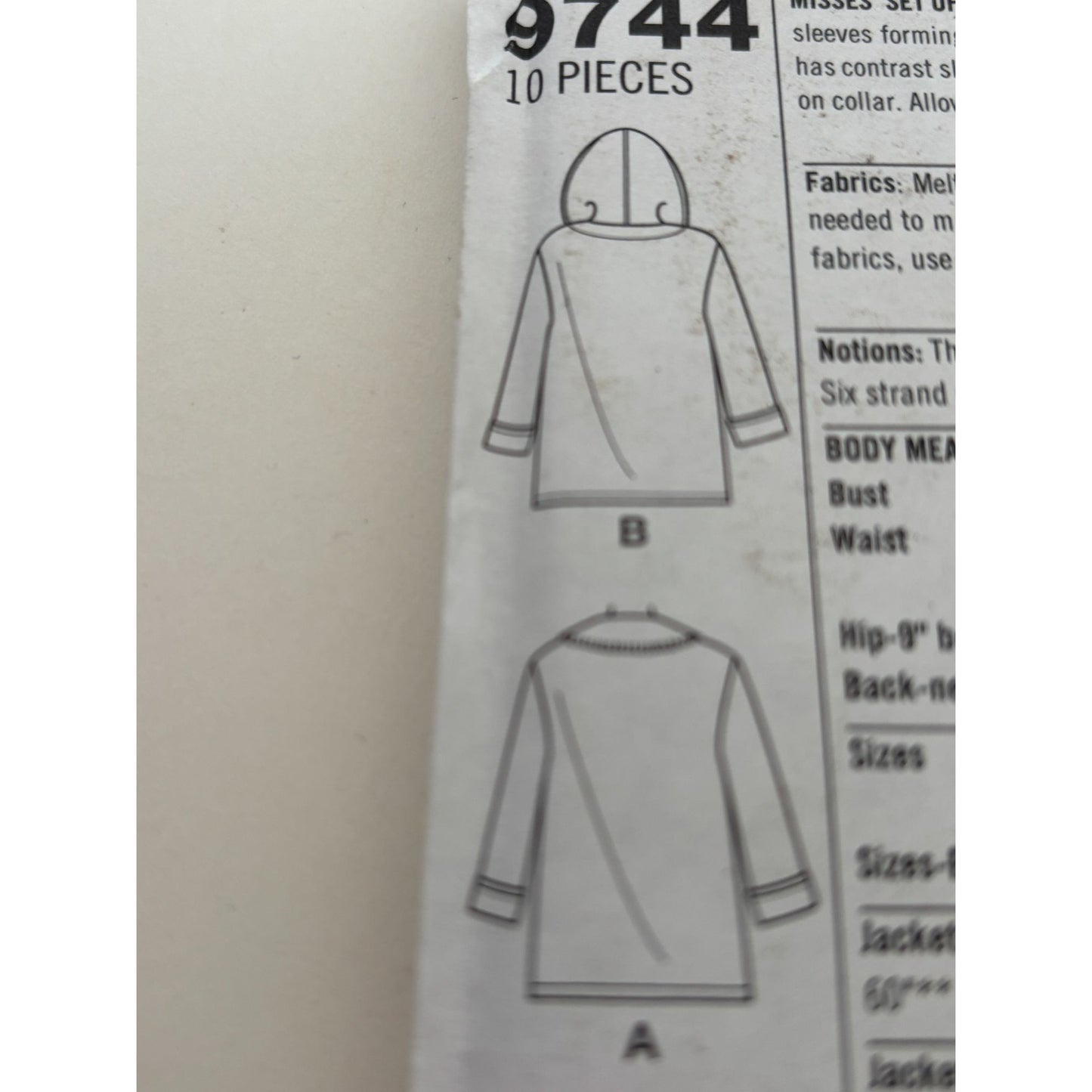 Simplicity Sewing Pattern 9744 Misses 2-Hour Jackets Winter XS S M 6-16 Uncut