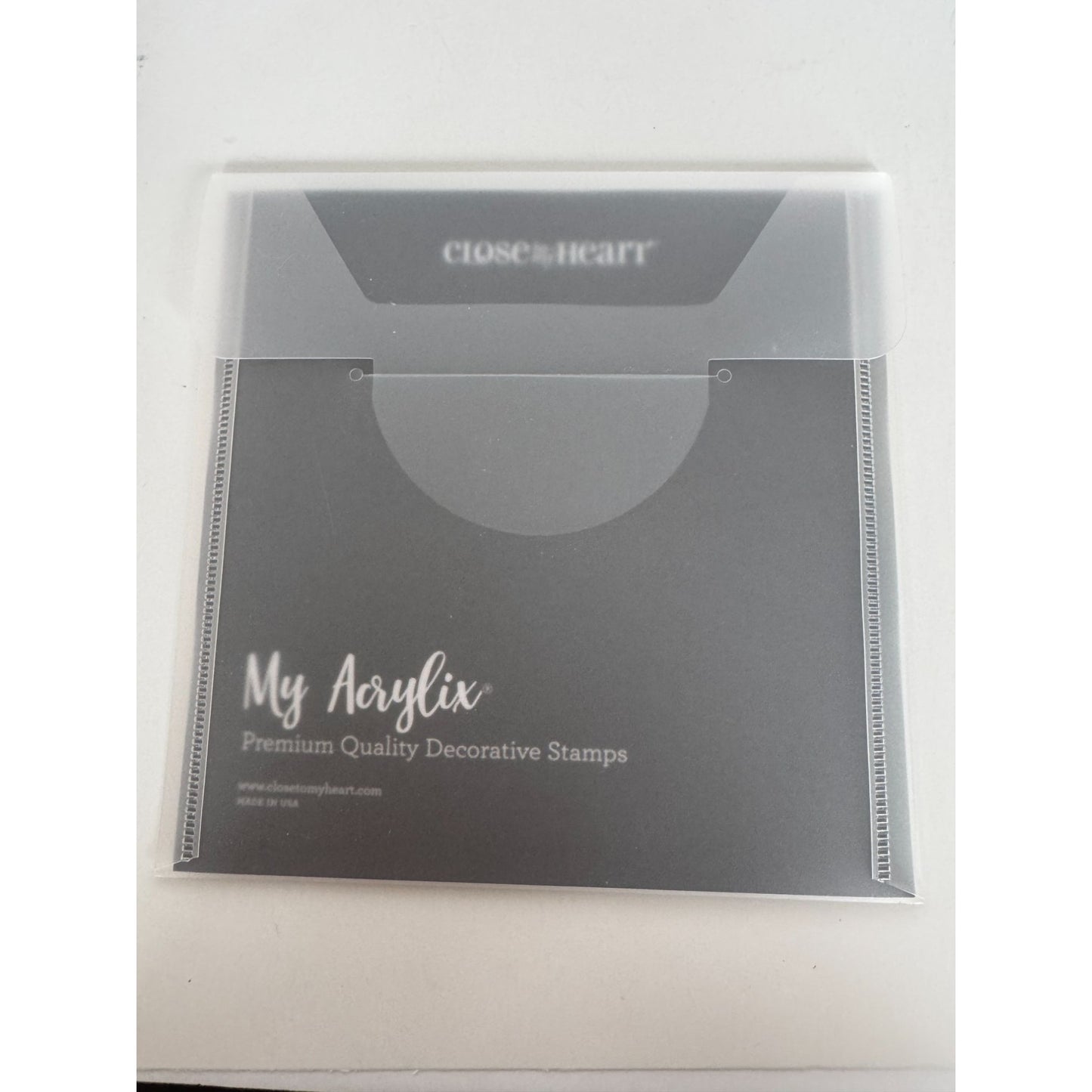 CTMH My Acrylix Acrylic Stamp Set Speech Bubbles Inspirational Card Making Words