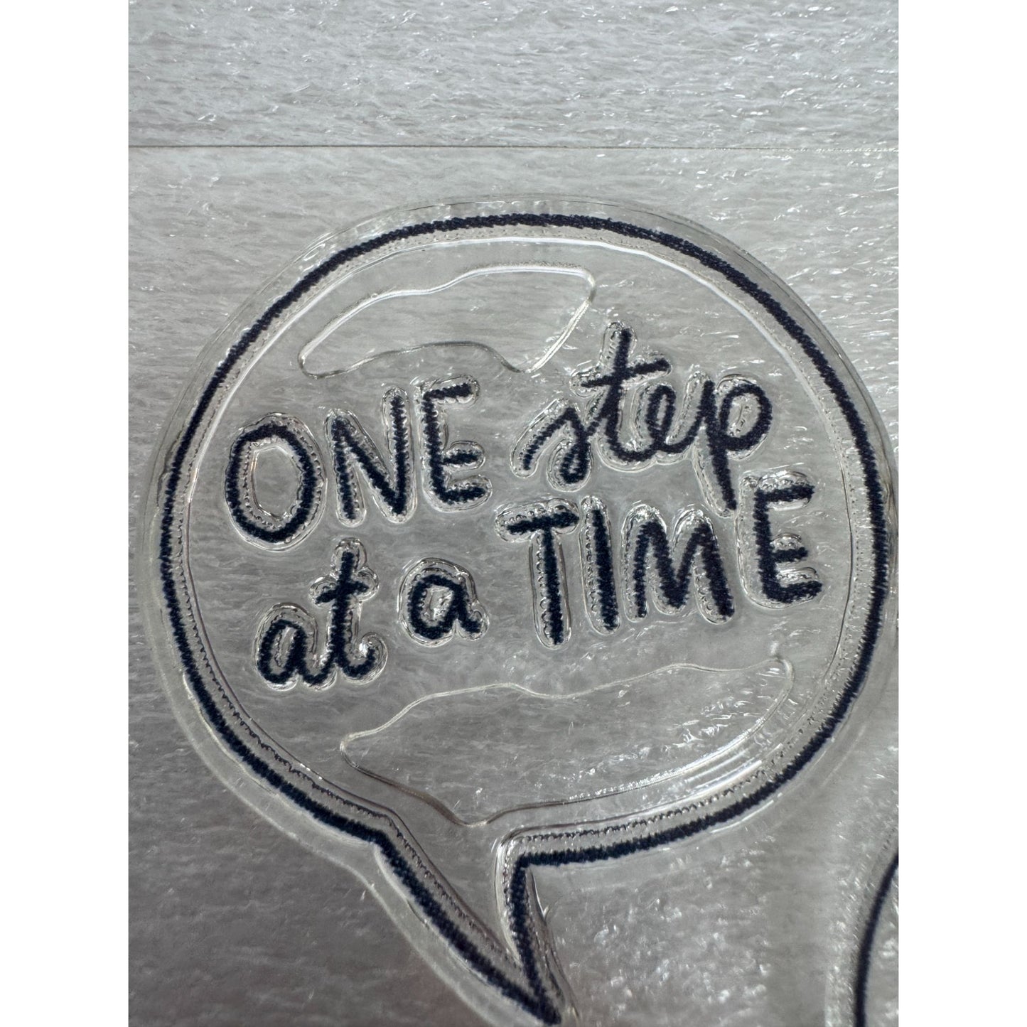 CTMH My Acrylix Acrylic Stamp Set Speech Bubbles Inspirational Card Making Words