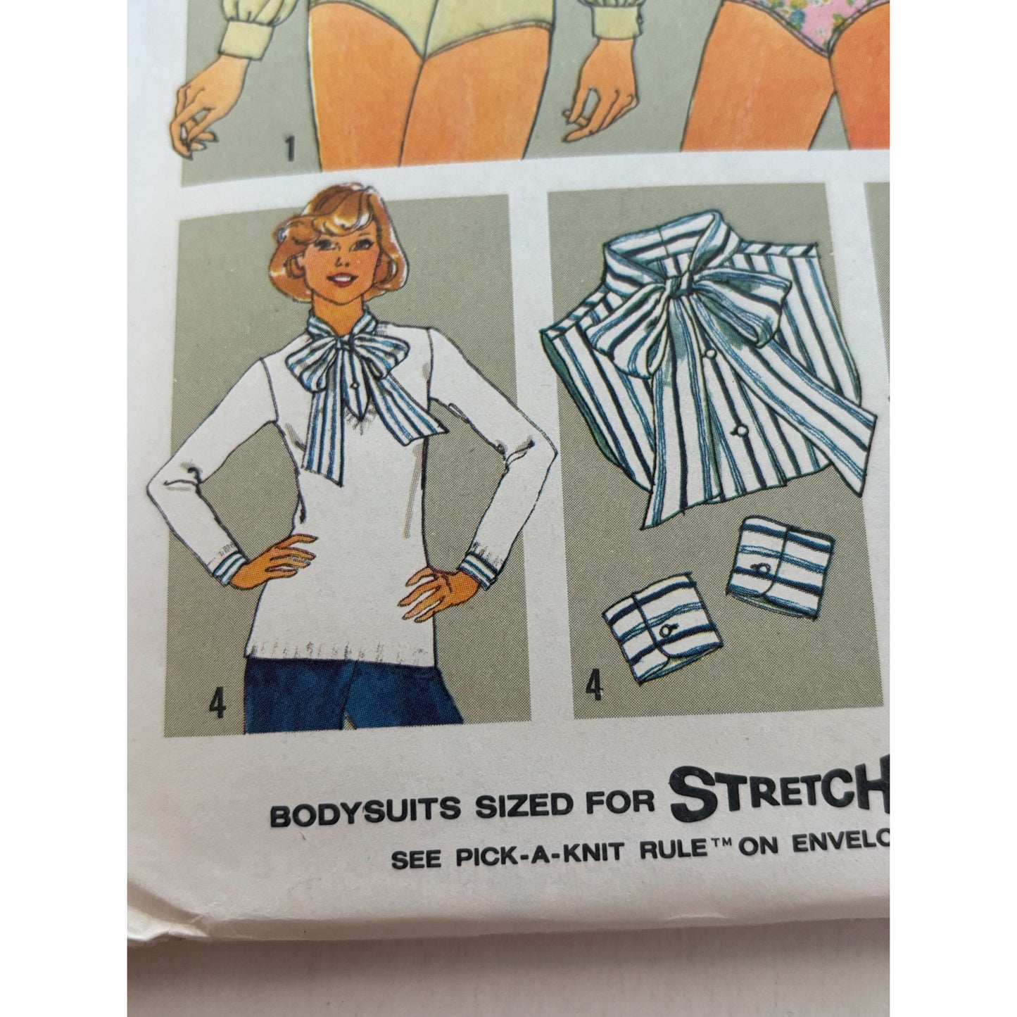 Simplicity Sewing Pattern 7681 Misses Bodysuits Dickeys 1970s Vintage 16 Uncut