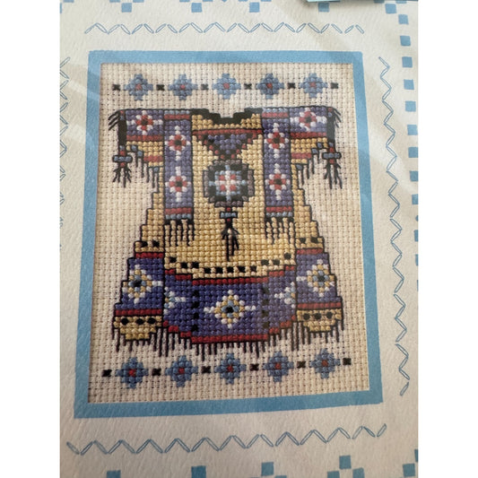 Design Works Crafts Cross Stitch Kit Southwestern Outfit Dress Greeting Card 736