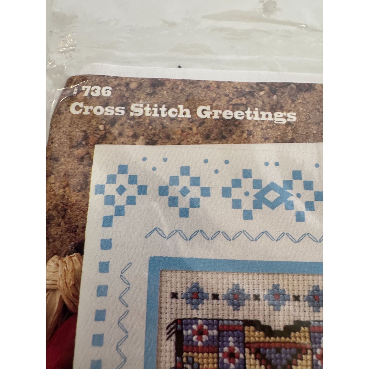 Design Works Crafts Cross Stitch Kit Southwestern Outfit Dress Greeting Card 736