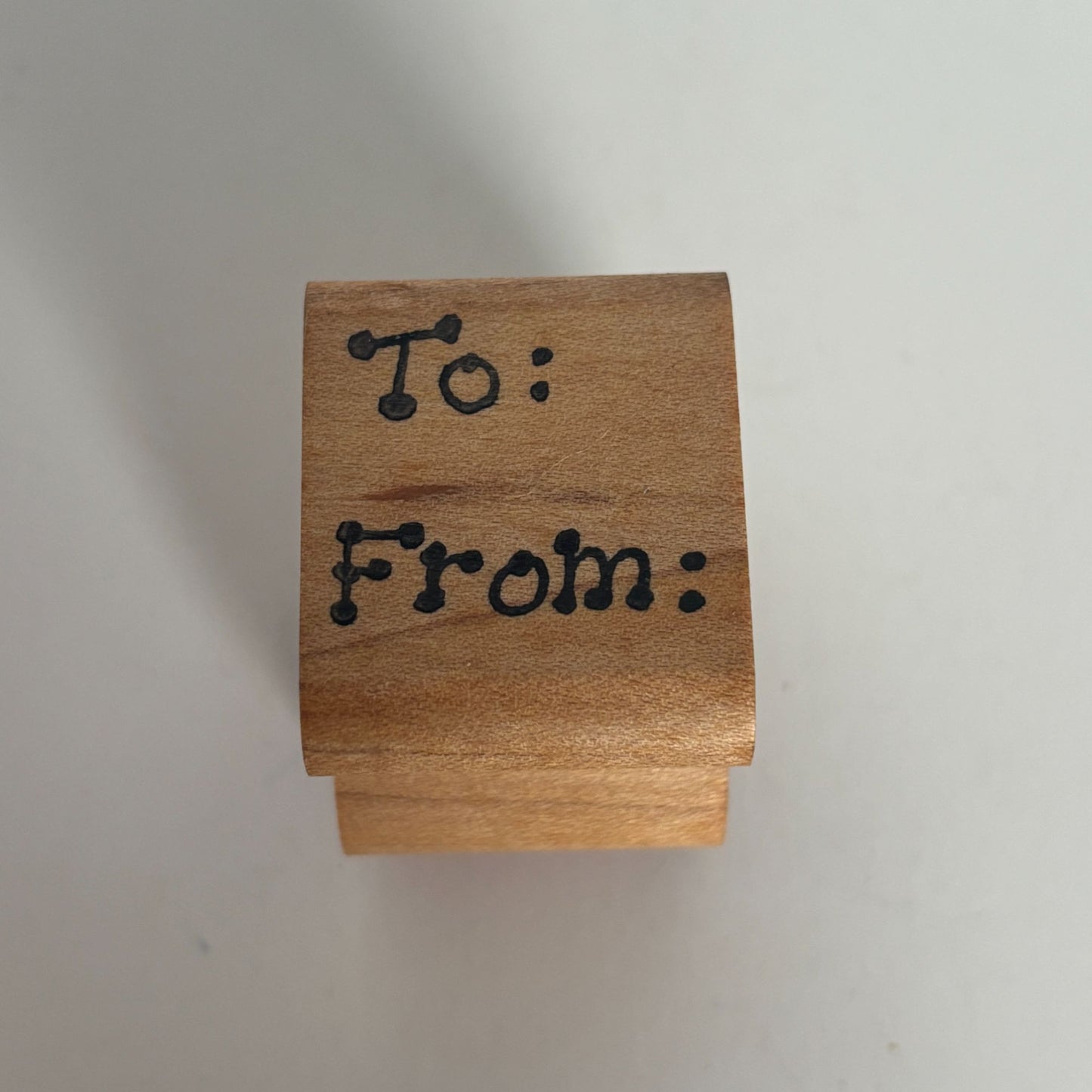 The Stamp Pad Rubber Stamp To From Gift Tag Card Making Words Present Christmas