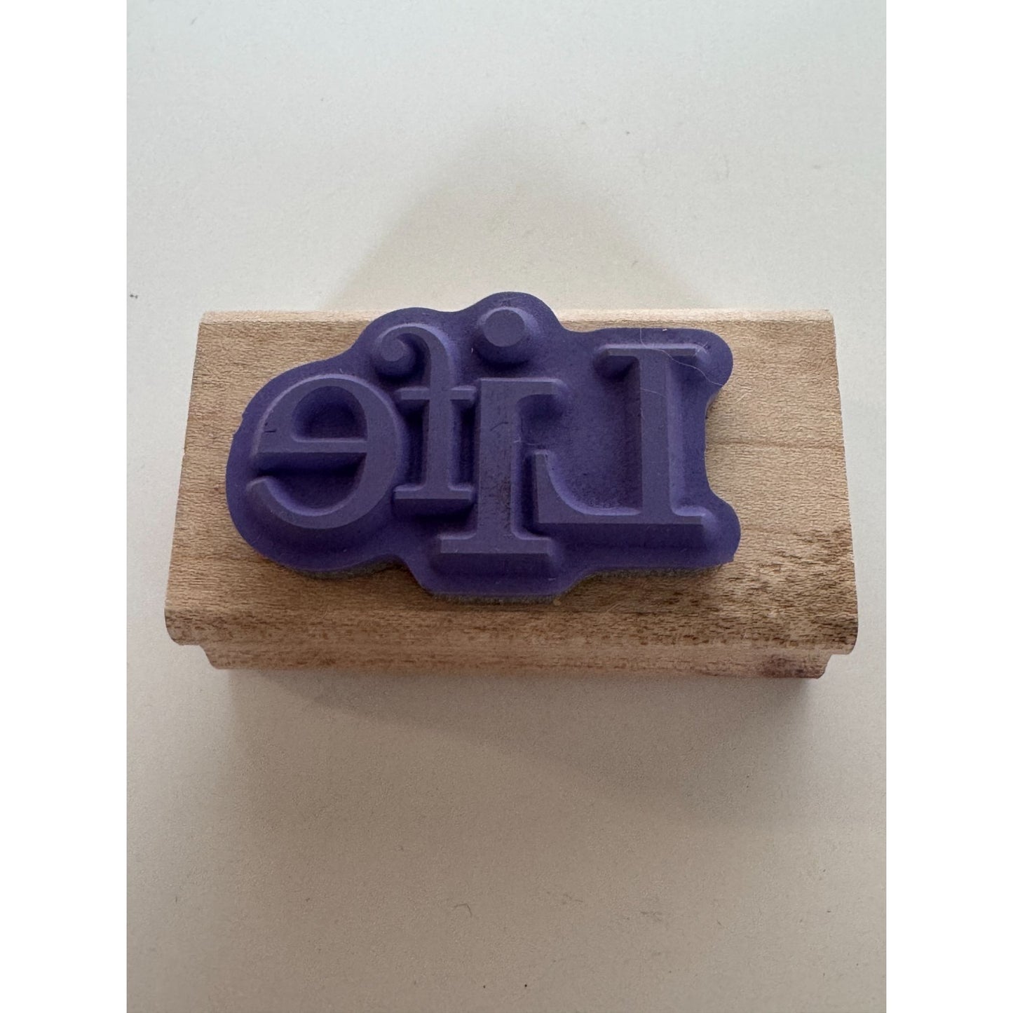Stampin Up Rubber Stamp Life Card Making Word Sentiment Birthday Card Making