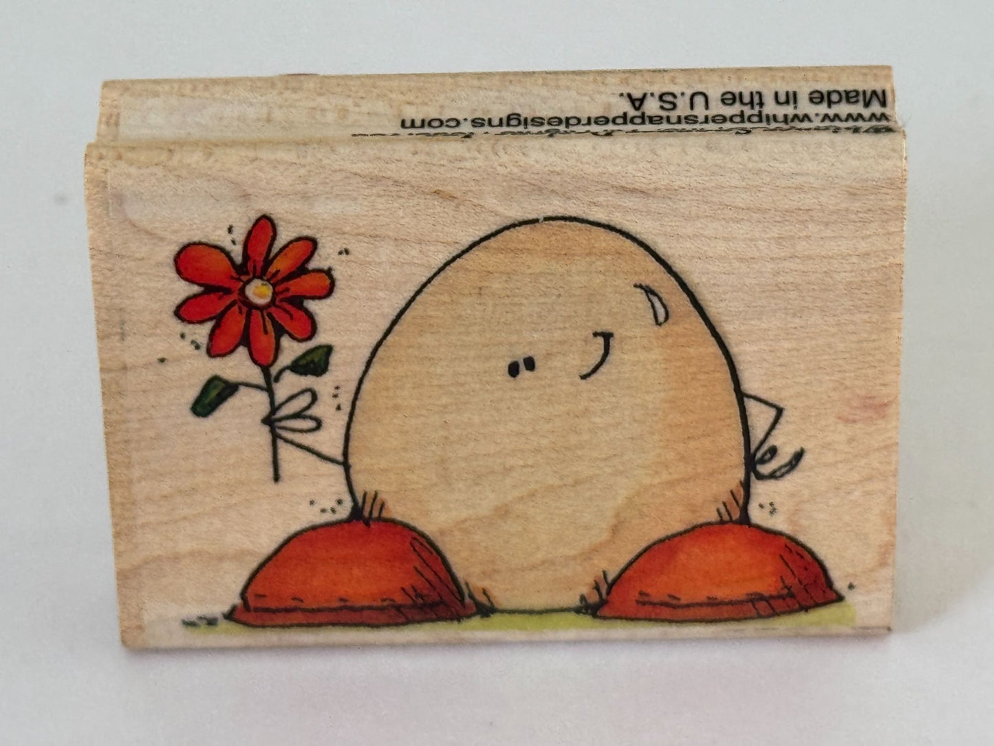 Whipper Snapper Rubber Stamp Egg-stra Special Pun Egg Spring Easter Card Making