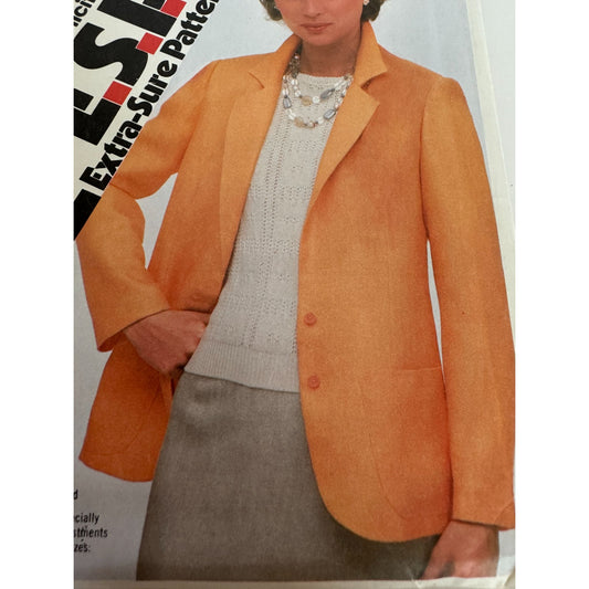 Simplicity Sewing Pattern 9974 ESP Unlined Work Blazer Jacket 16 18 20 Uncut