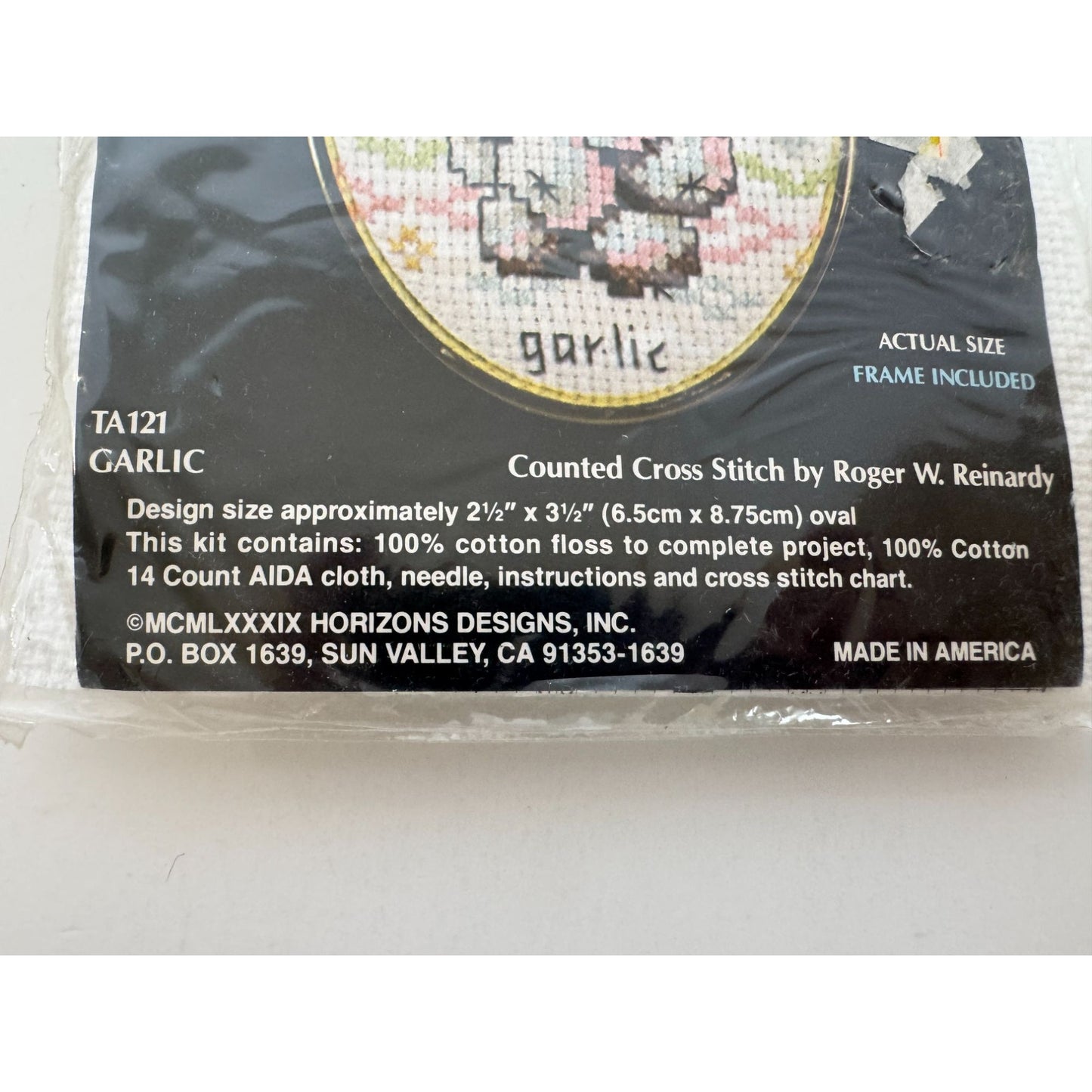 Monarch Horizons Garlic Counted Cross Stitch Kit Kitchen Home Decor Food Small