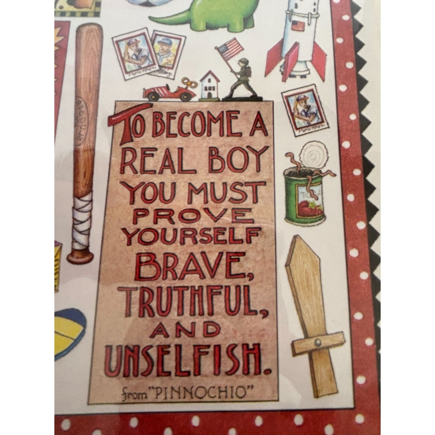 Mary Engelbreit Scrapbook Stickers Boy Theme Prince Rocket Baseball Sword Frog