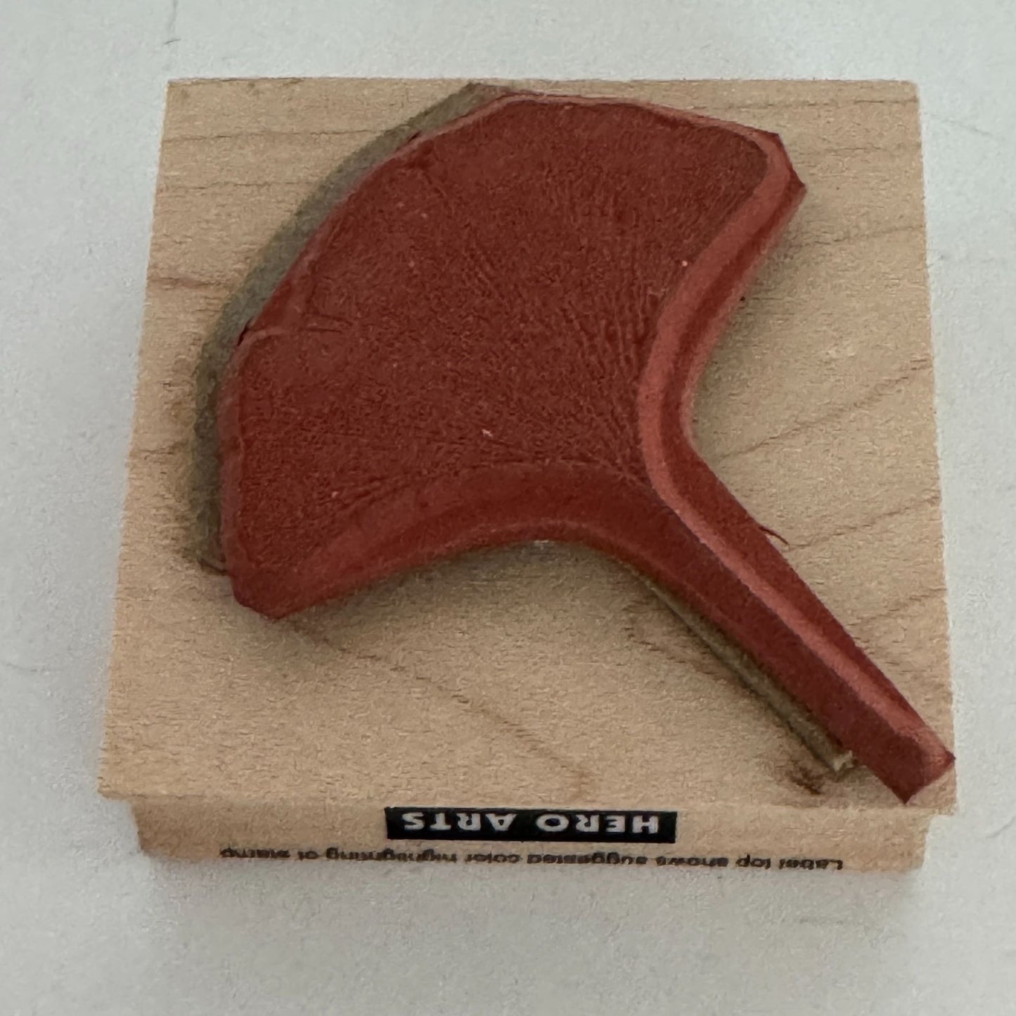 Hero Arts Rubber Stamp Small Ginkgo Leaf Garden Nature Wood Mounted Craft E2251