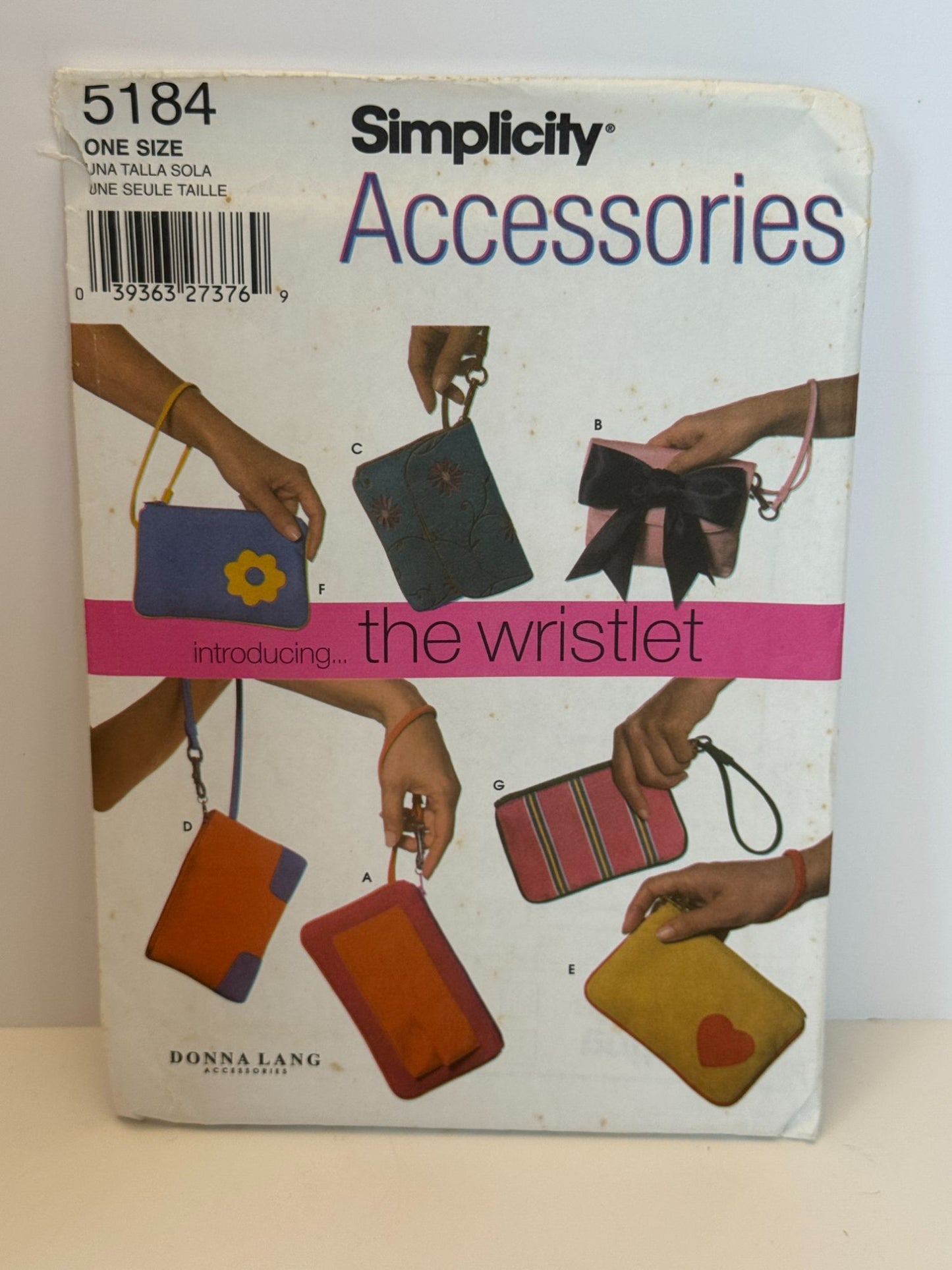 Simplicity Sewing Pattern 5184 Wrist Bags Wristlet Purse Donna Lang Accessories