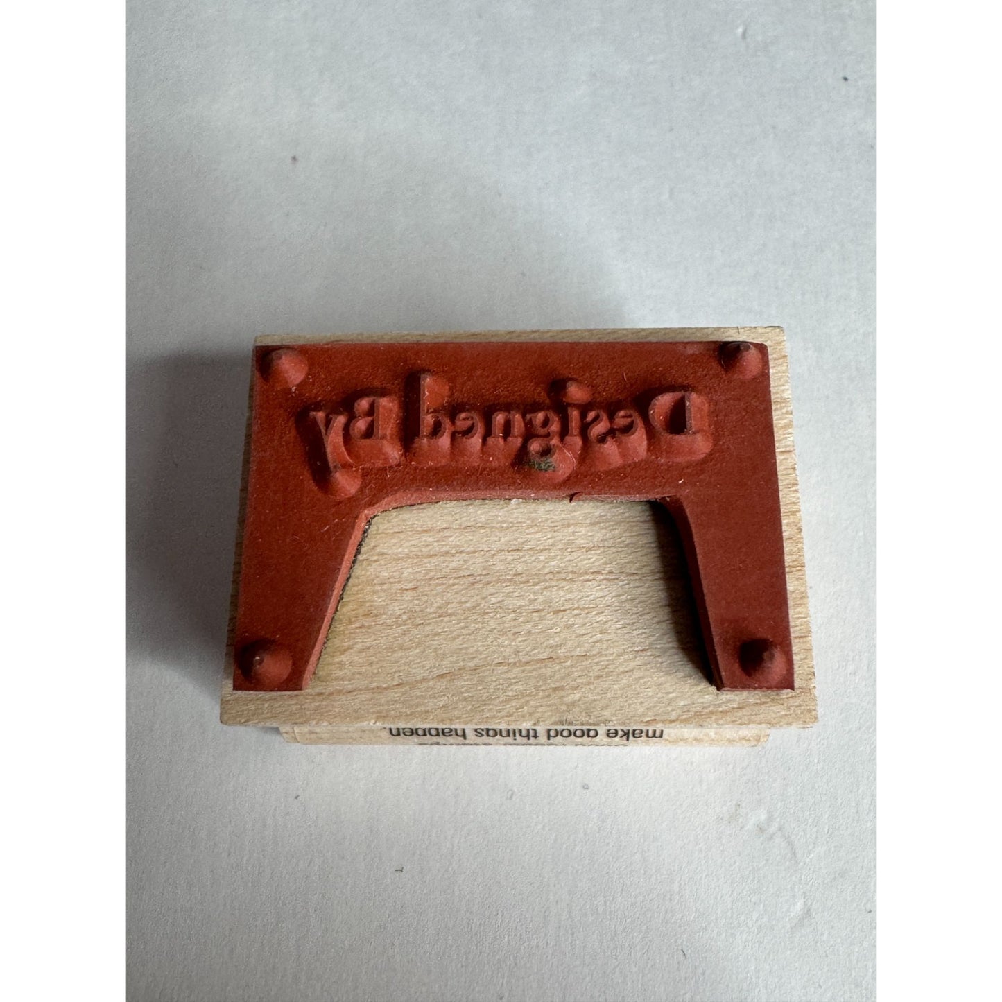Hero Arts Rubber Stamp Designed By Words Gift Tag Card Making Artist Art Crafts